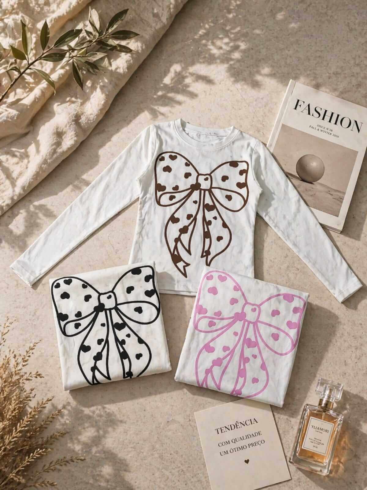 GRADE BLUSA BOW WITH HEART - Imagem 2